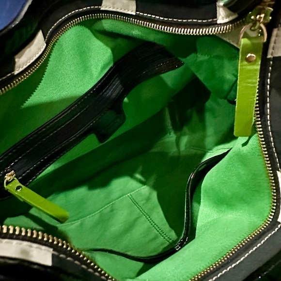 kate spade Black and White Striped Hobo Bag - Picture 6 of 6